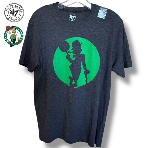 NWT NBA Boston CELTICS RARE '47 Franklin Silouhette Basketball Tee | Size S - Picture 1 of 8